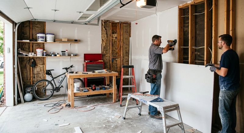 Garage Drywall Replacement in Denver, CO