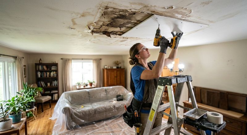 Kitchen Ceiling Repair in Conroe, TX